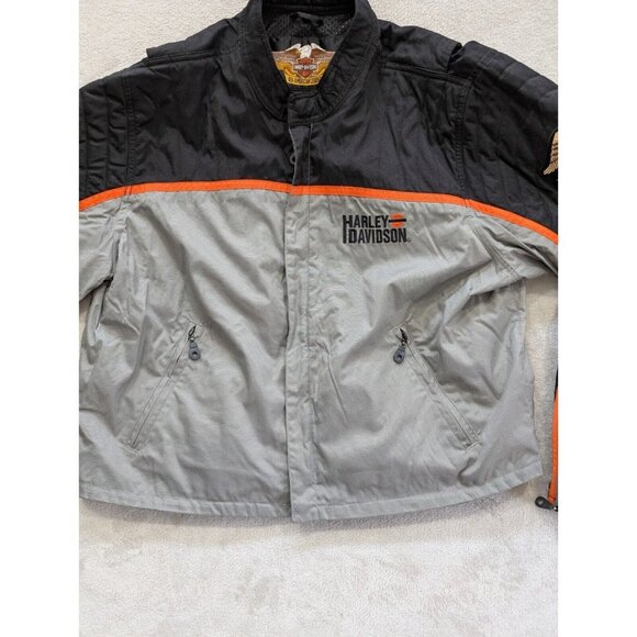 Harley Davidson Bomber Nylon Jacket Size XXL Harley Owners Group Patch RARE - Picture 10 of 16